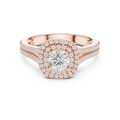 Round Solitaire Lab Grown Diamond Ring