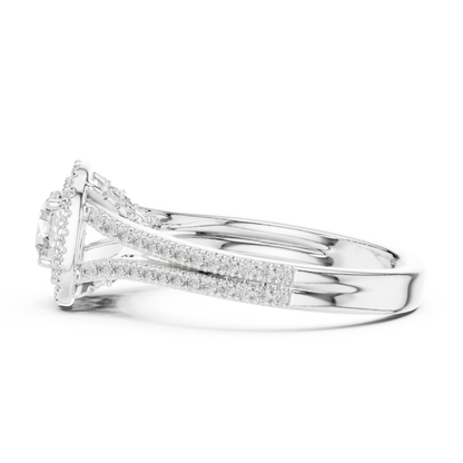 Round Solitaire Lab Grown Diamond Ring