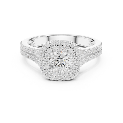 Round Solitaire Lab Grown Diamond Ring