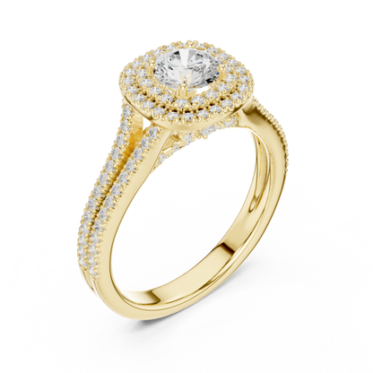 Round Solitaire Lab Grown Diamond Ring