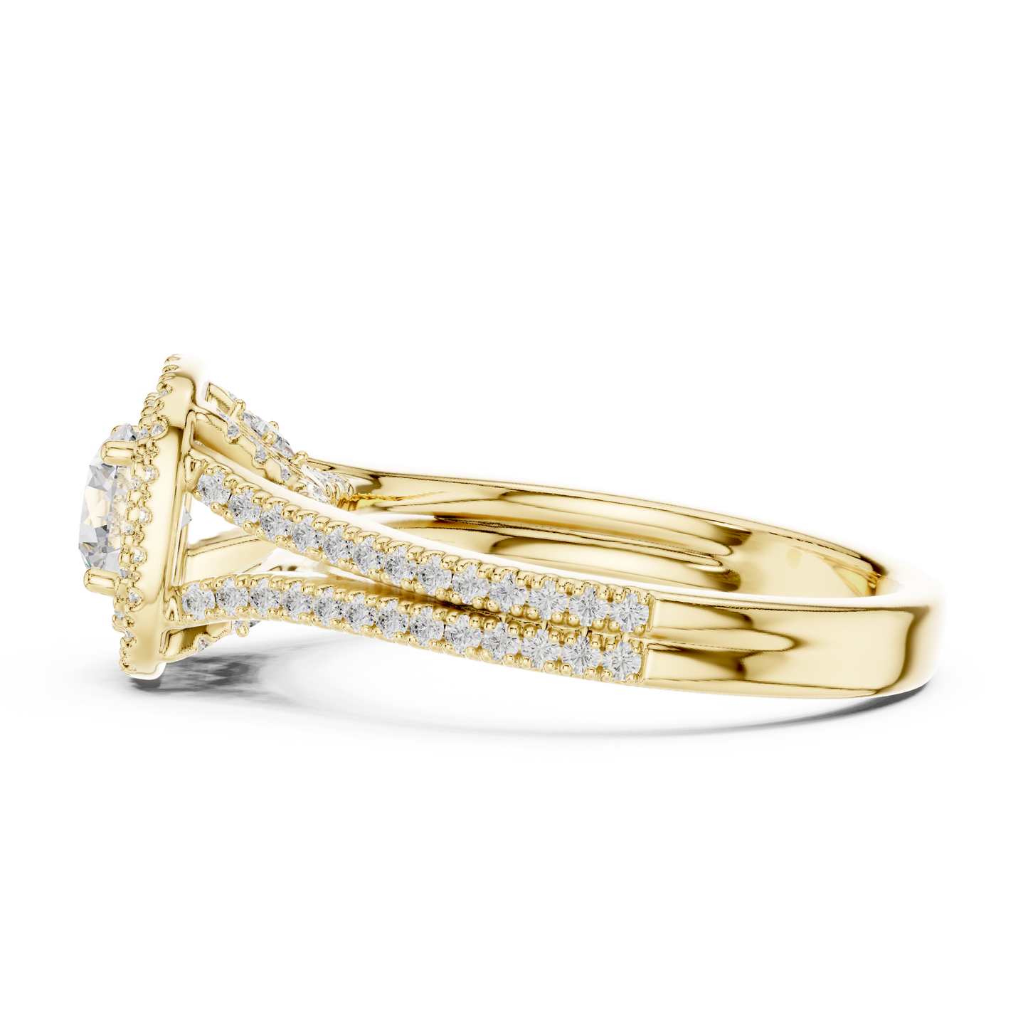 Round Solitaire Lab Grown Diamond Ring