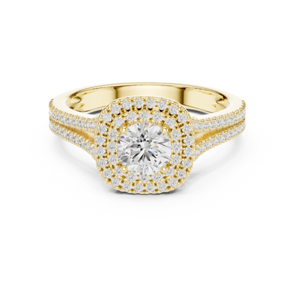 Round Solitaire Lab Grown Diamond Ring