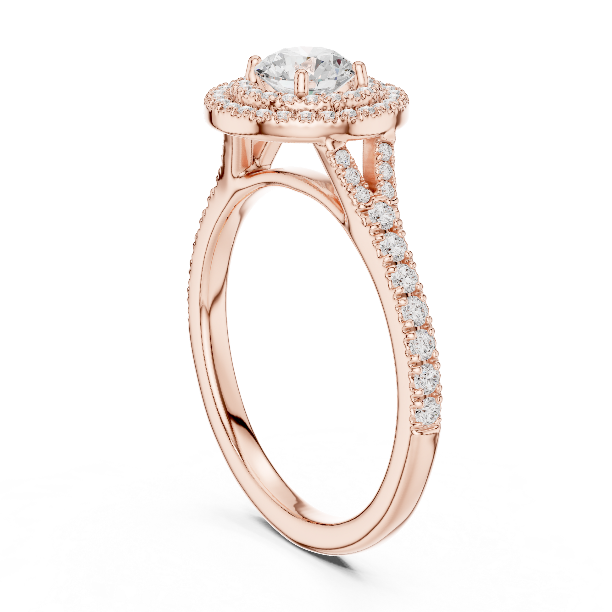 Mixed Shape Lab Grown Diamond Side Stone Ring
