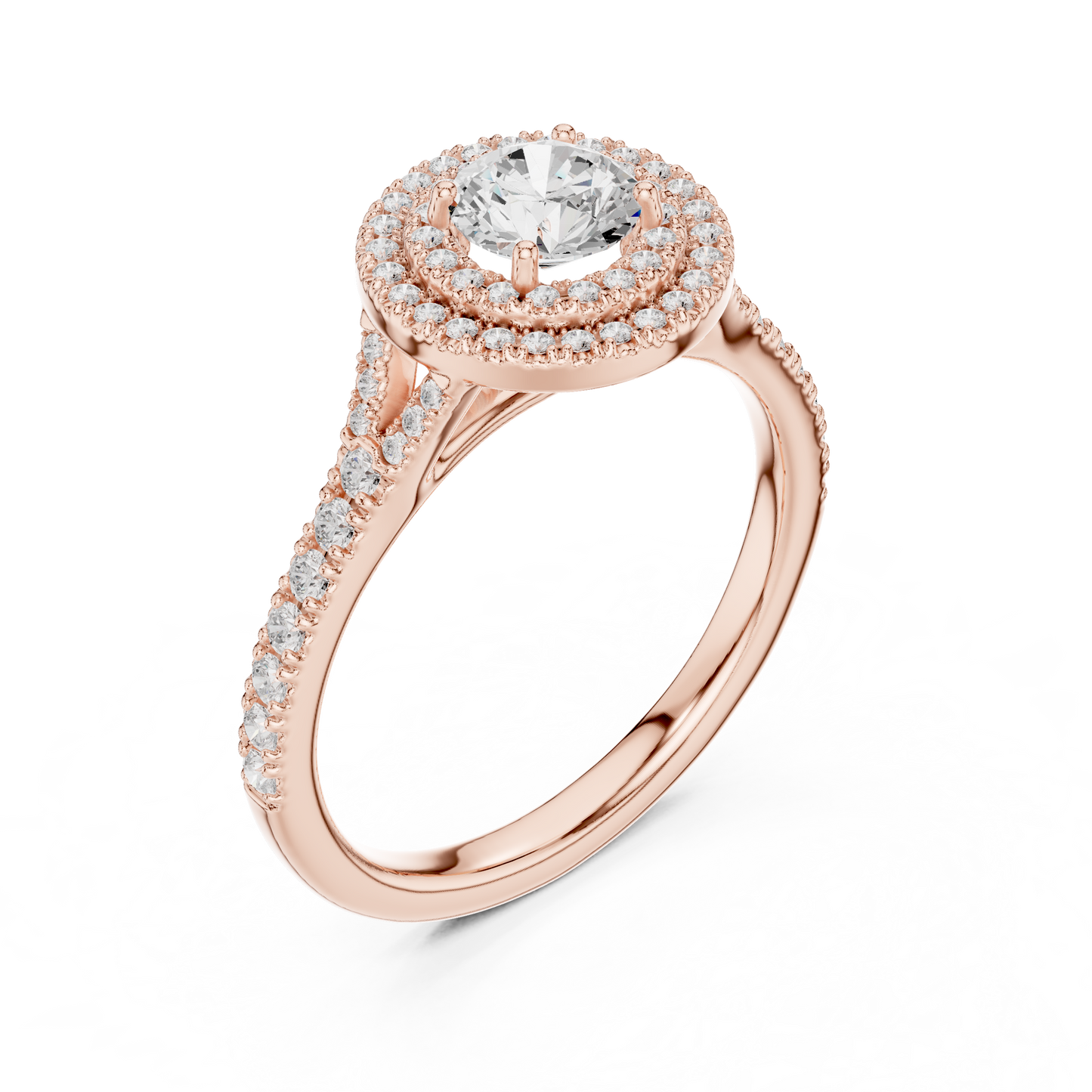 Mixed Shape Lab Grown Diamond Side Stone Ring
