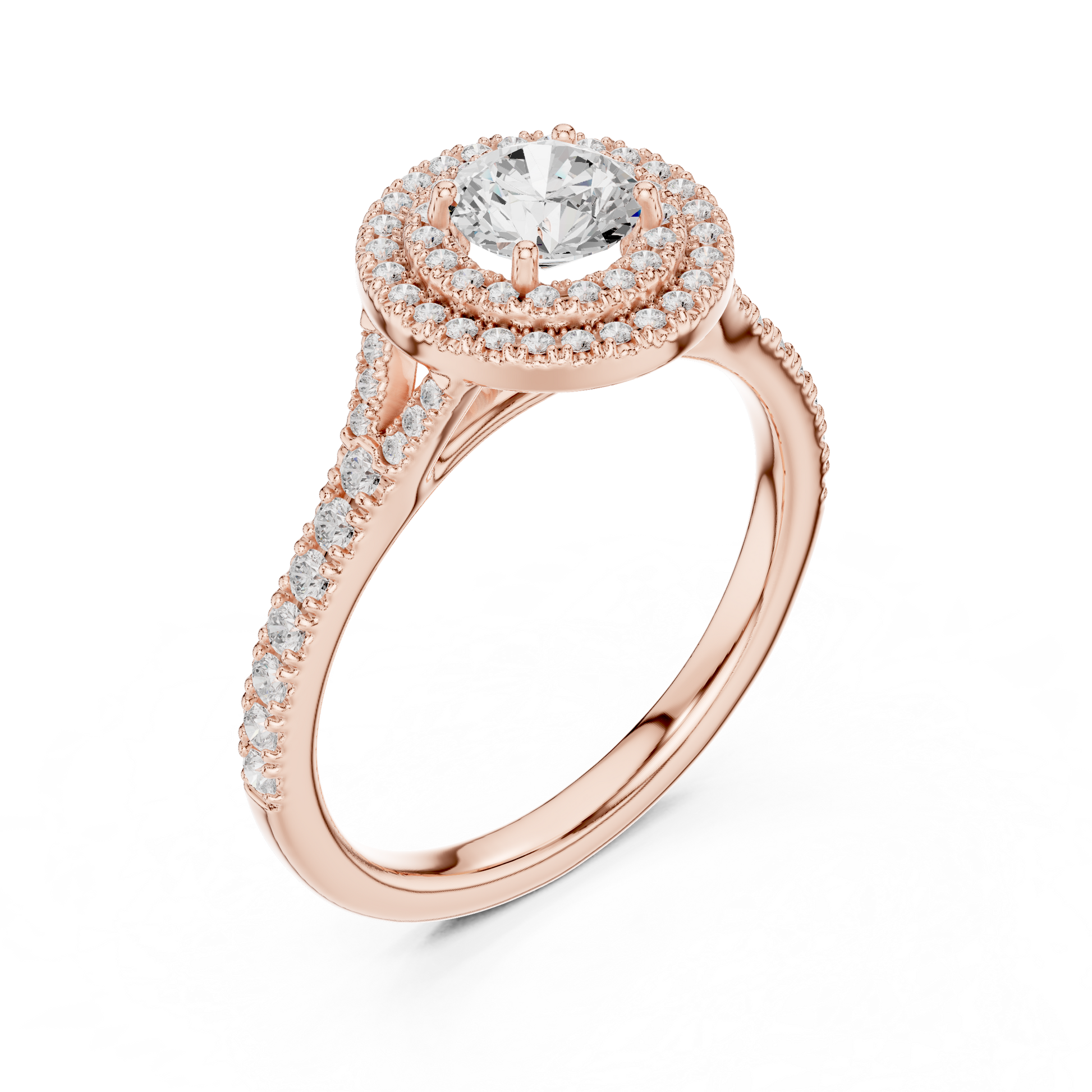 Mixed Shape Lab Grown Diamond Side Stone Ring