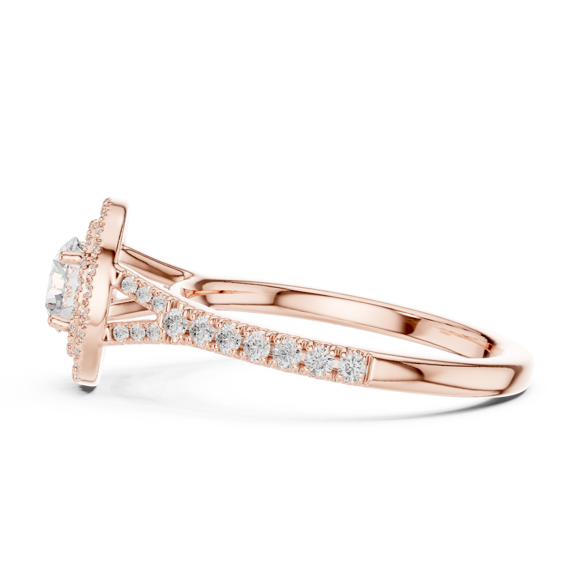 Mixed Shape Lab Grown Diamond Side Stone Ring