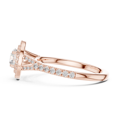 Mixed Shape Lab Grown Diamond Side Stone Ring