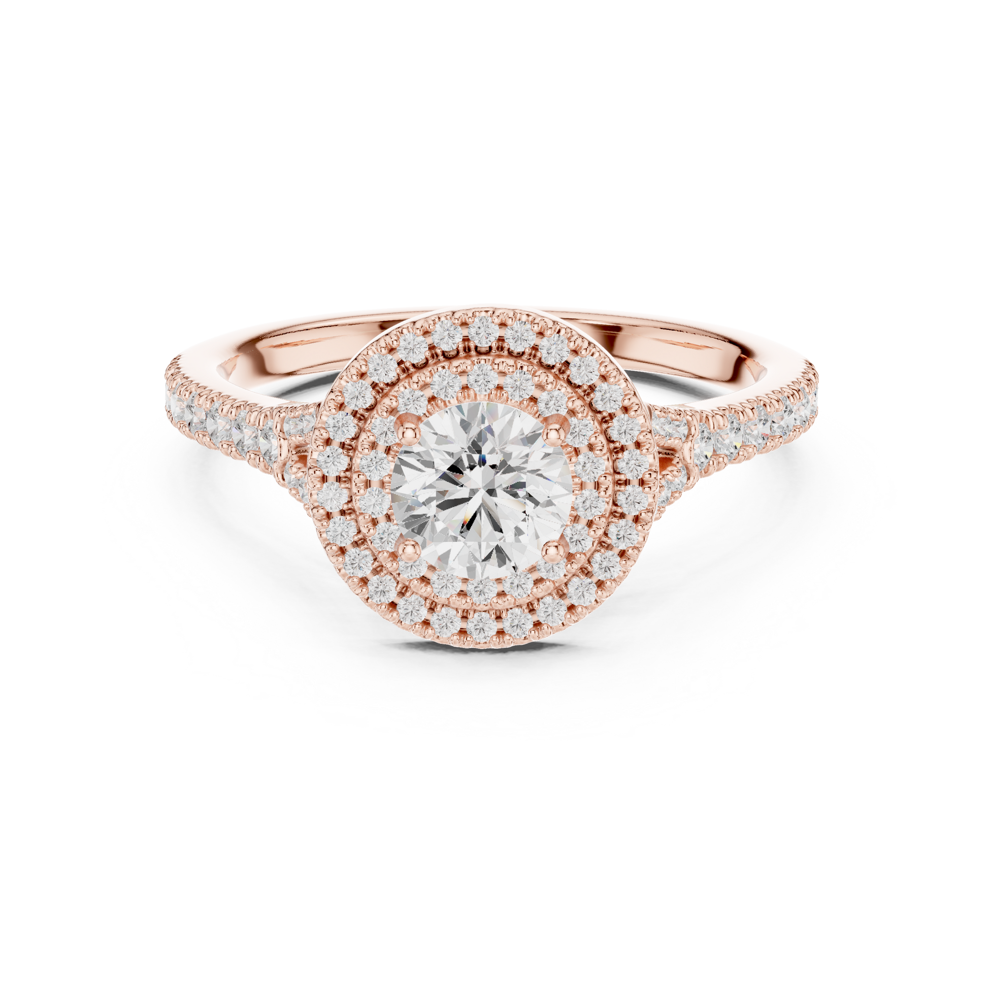 Mixed Shape Lab Grown Diamond Side Stone Ring