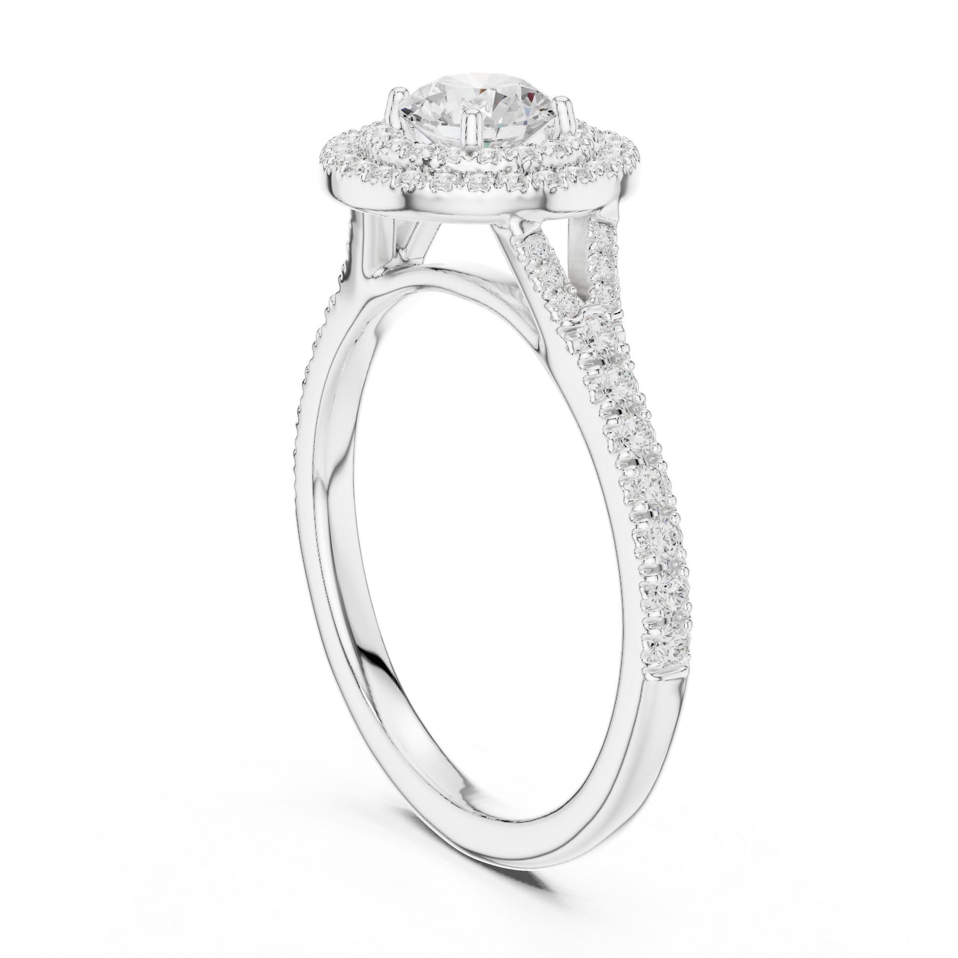 Mixed Shape Lab Grown Diamond Side Stone Ring