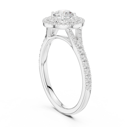 Mixed Shape Lab Grown Diamond Side Stone Ring