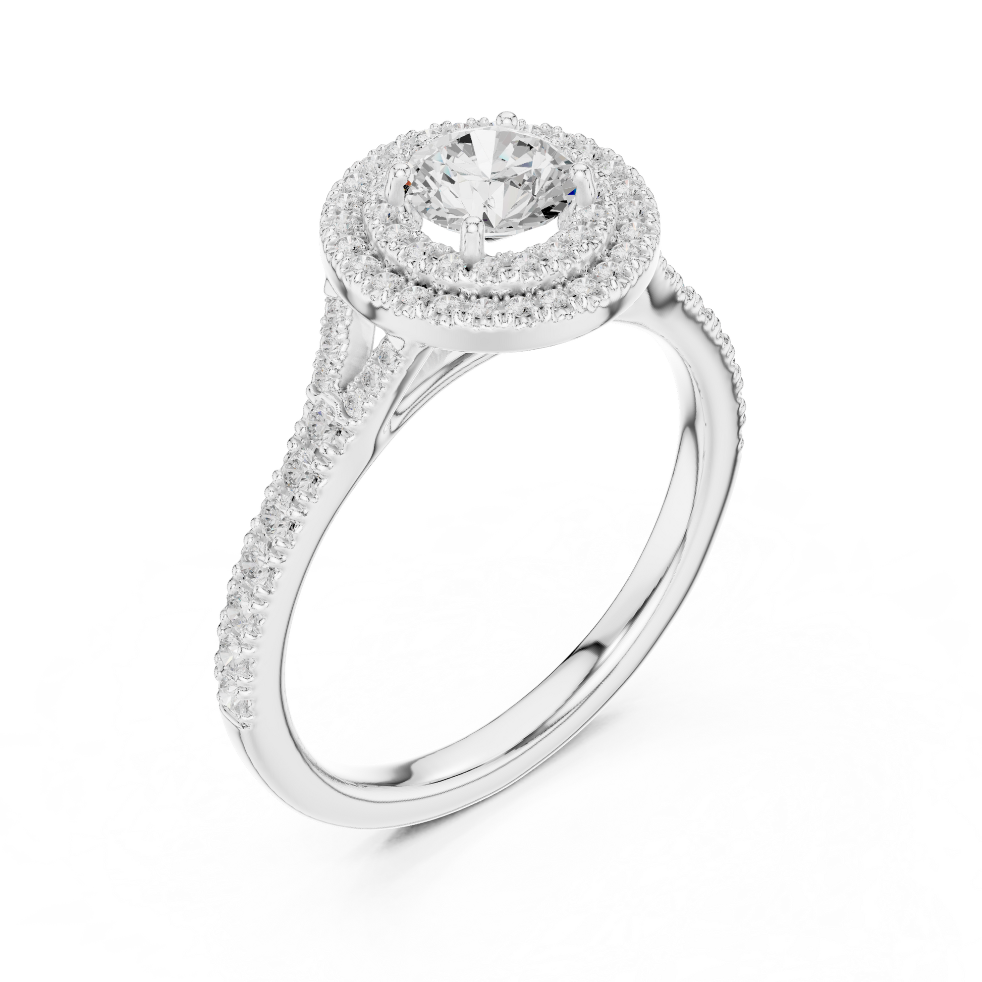 Mixed Shape Lab Grown Diamond Side Stone Ring