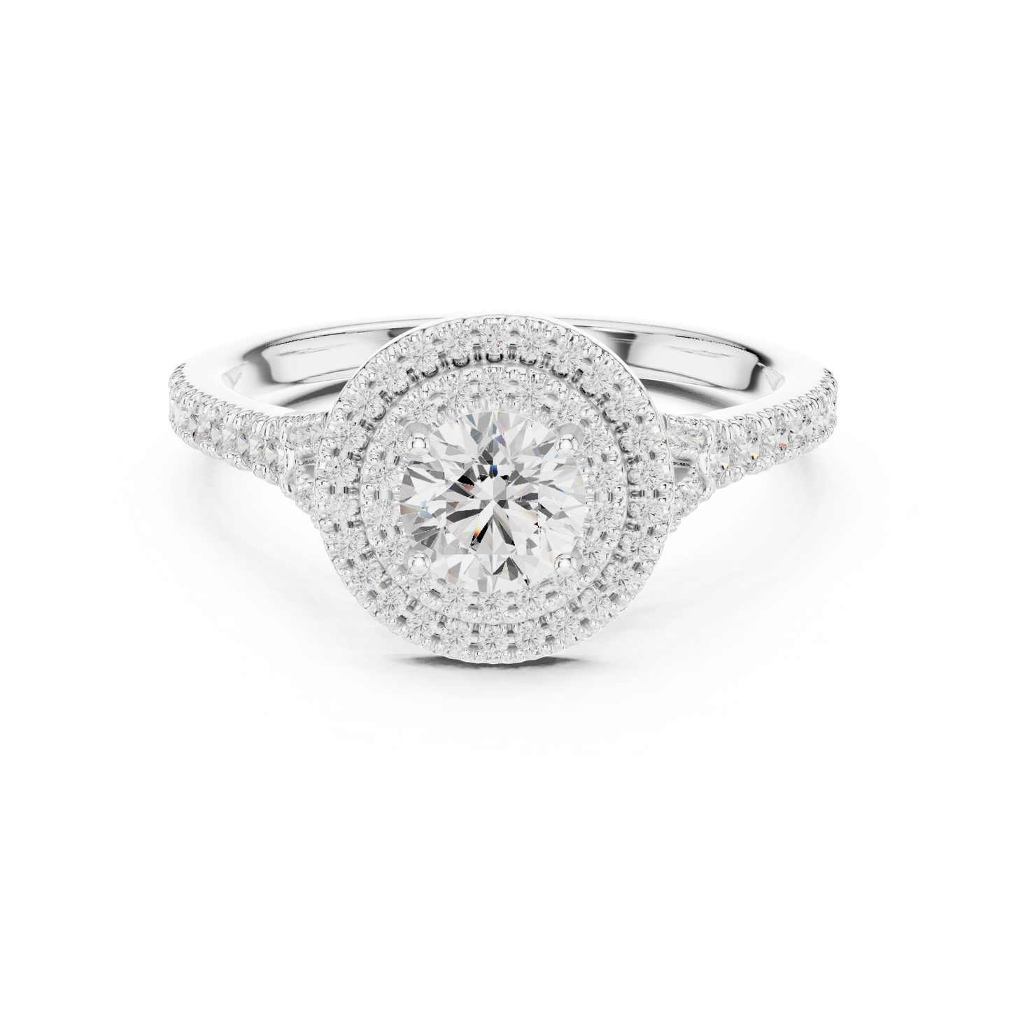 Mixed Shape Lab Grown Diamond Side Stone Ring