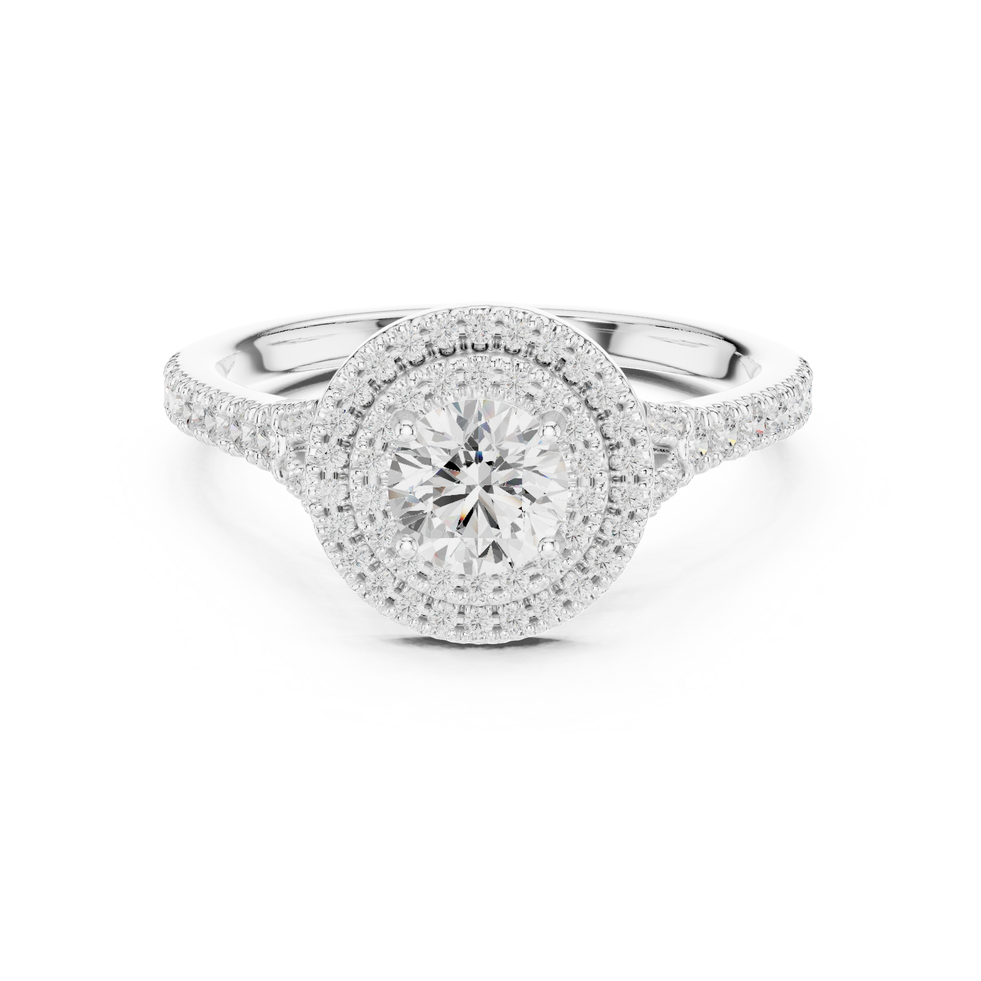Mixed Shape Lab Grown Diamond Side Stone Ring