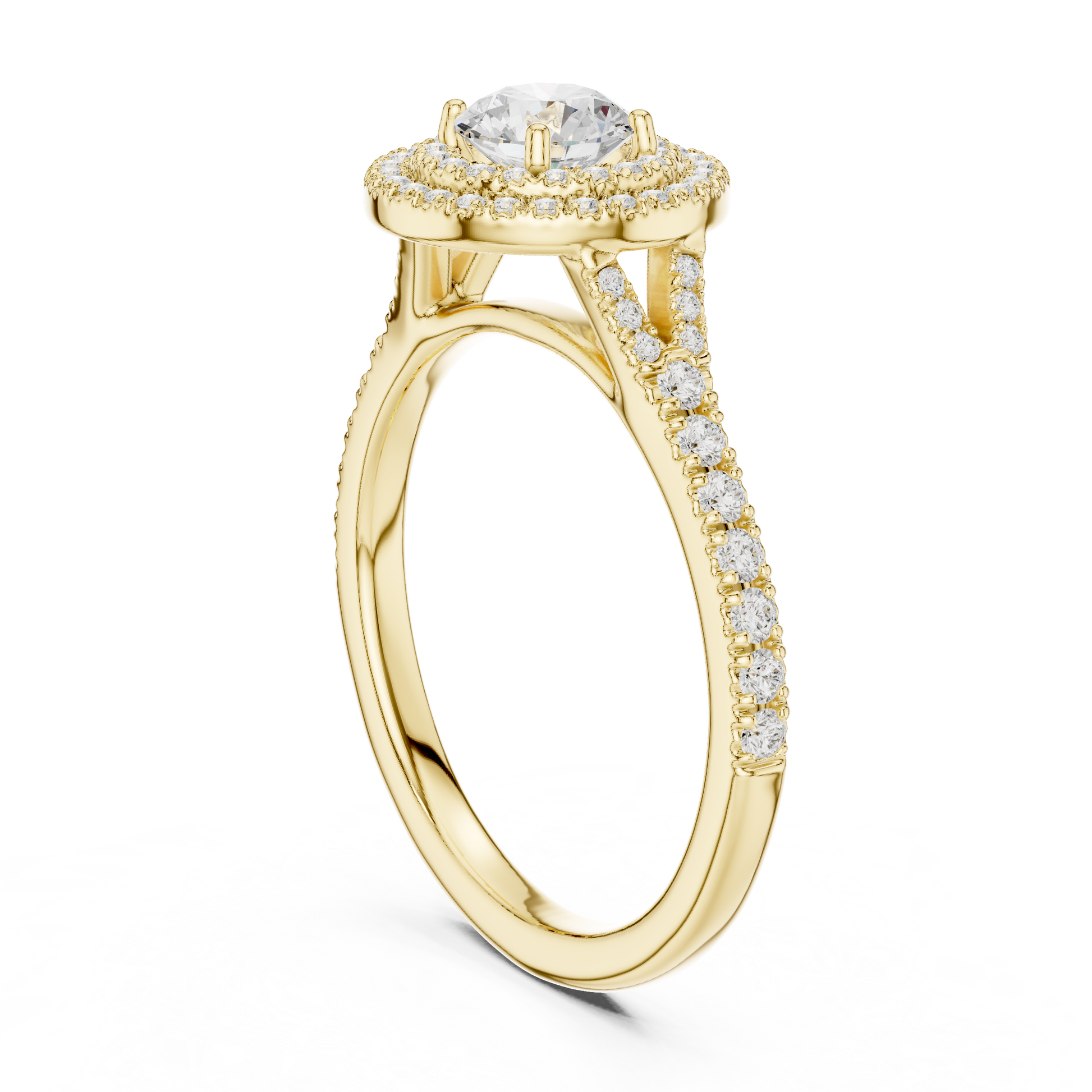 Mixed Shape Lab Grown Diamond Side Stone Ring