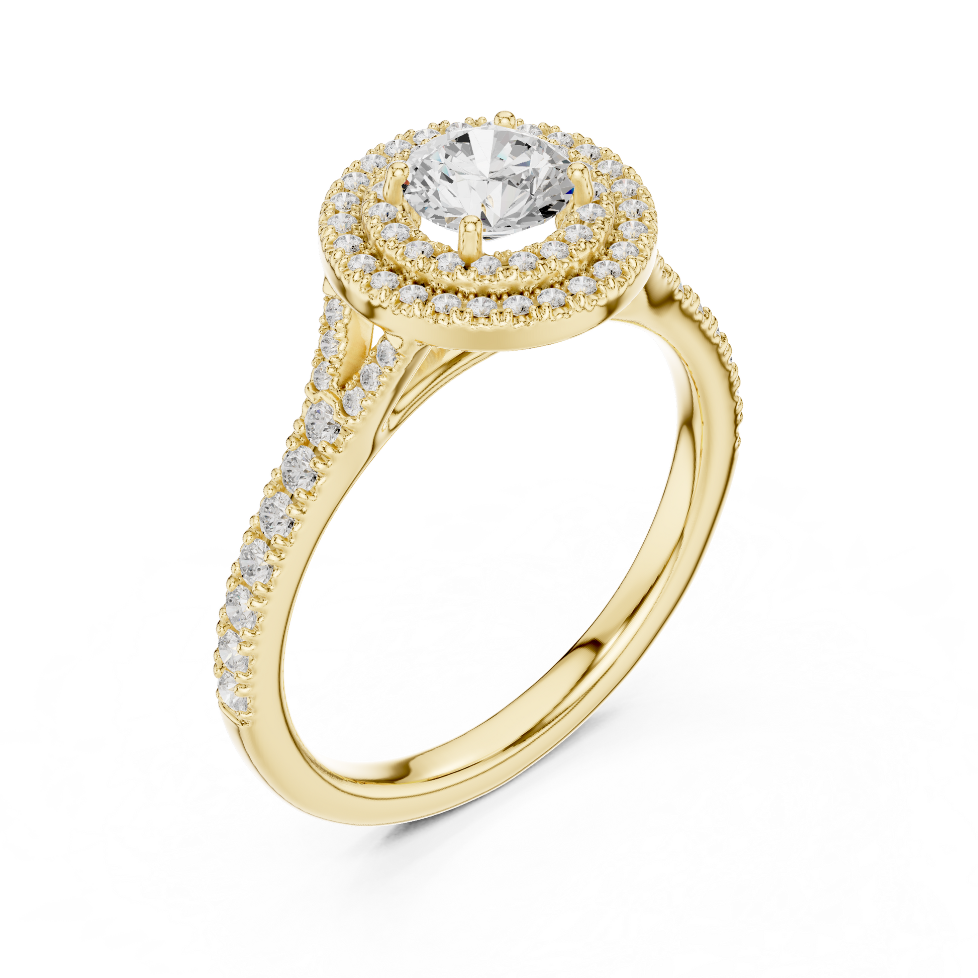 Mixed Shape Lab Grown Diamond Side Stone Ring