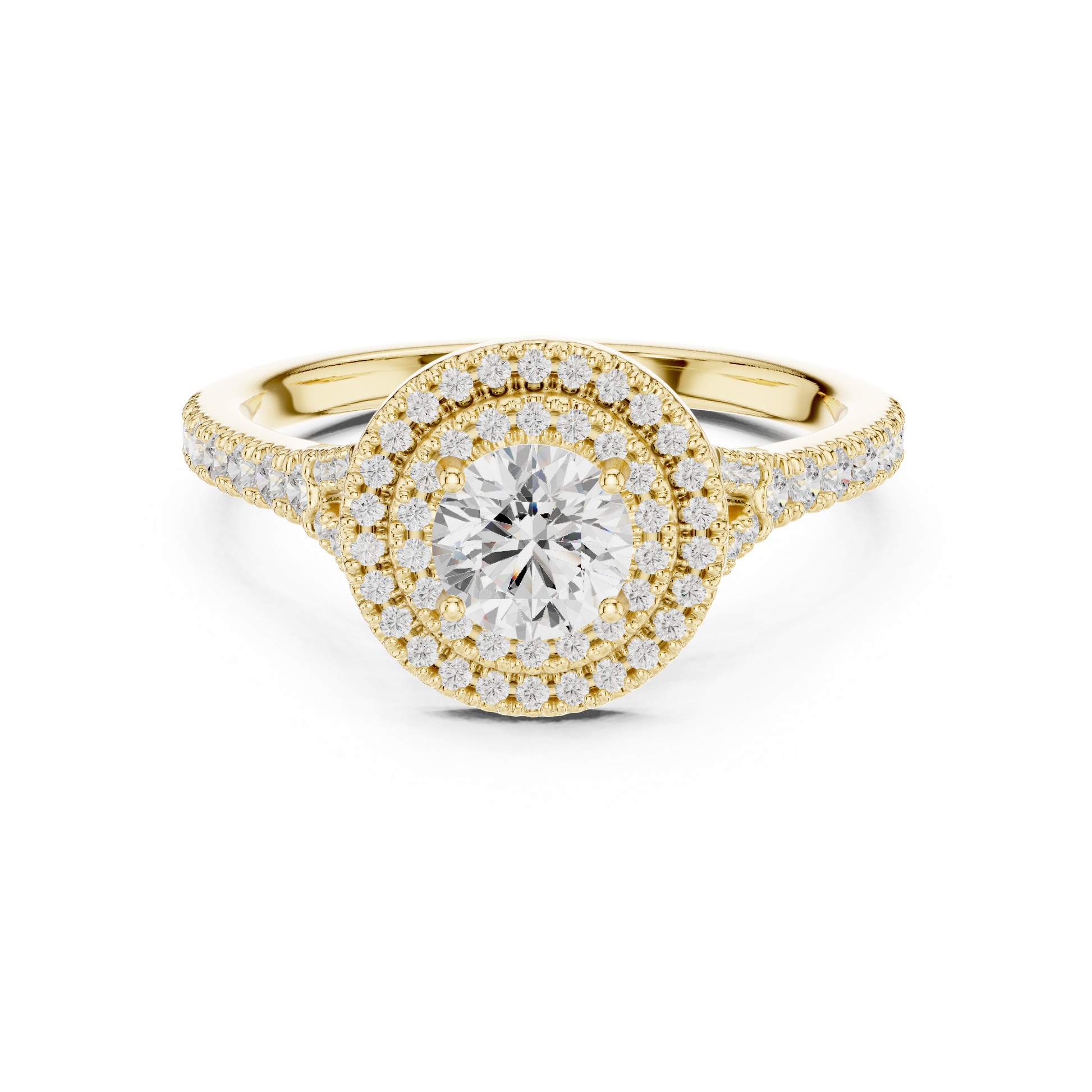 Mixed Shape Lab Grown Diamond Side Stone Ring