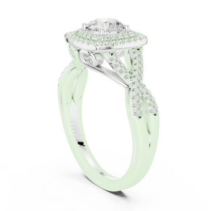 Mixed Shape Lab Grown Diamond Side Stone Ring