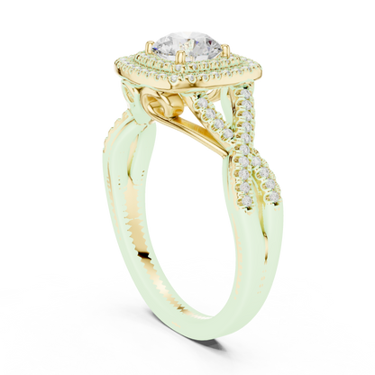 Mixed Shape Lab Grown Diamond Side Stone Ring