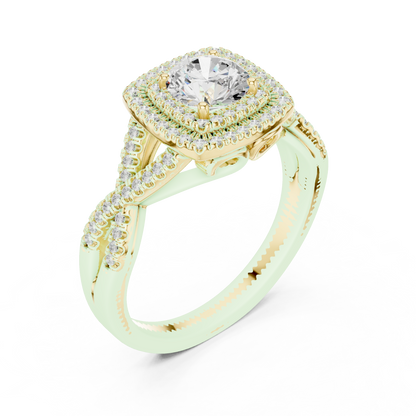 Mixed Shape Lab Grown Diamond Side Stone Ring