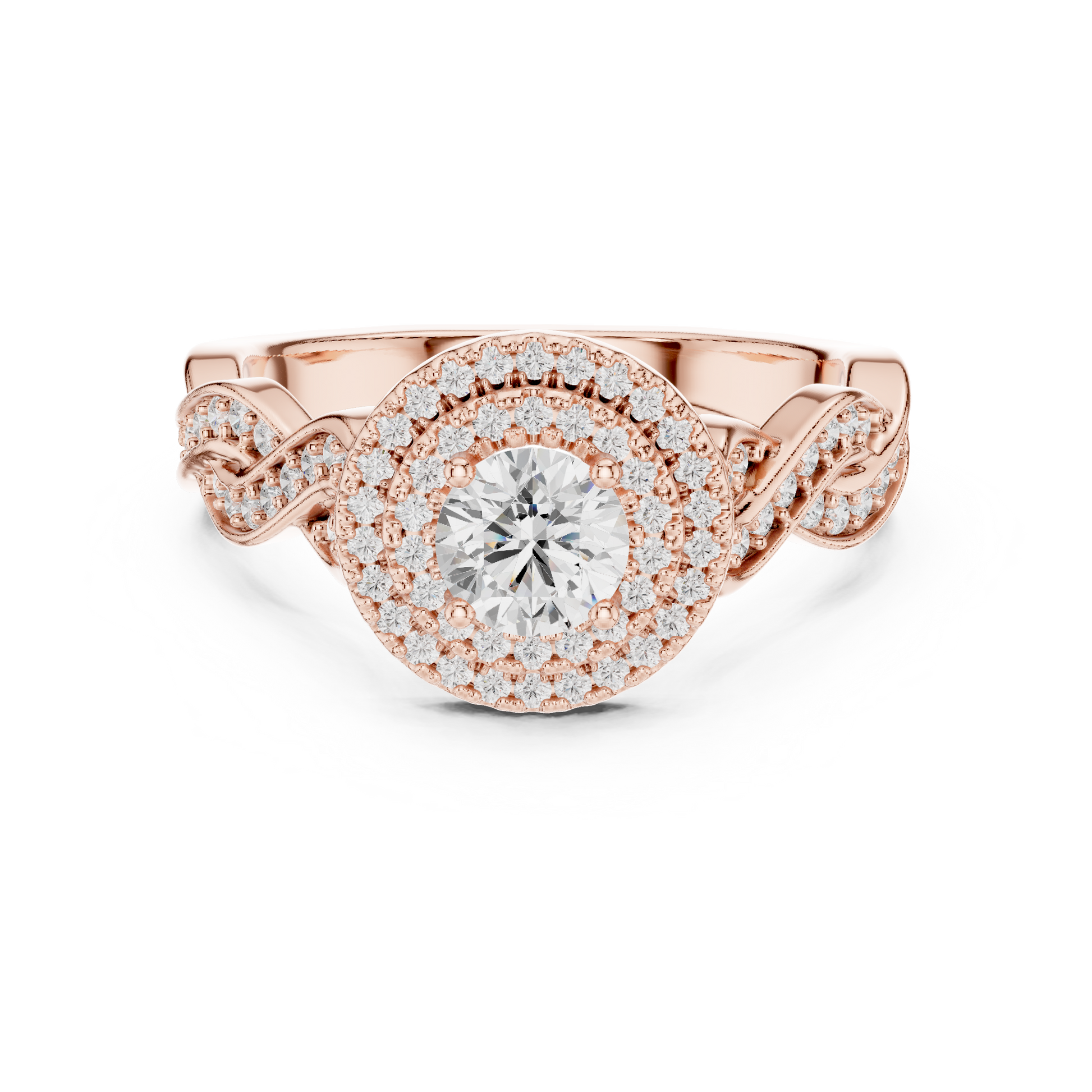 Mixed Shape Lab Grown Diamond Halo Ring