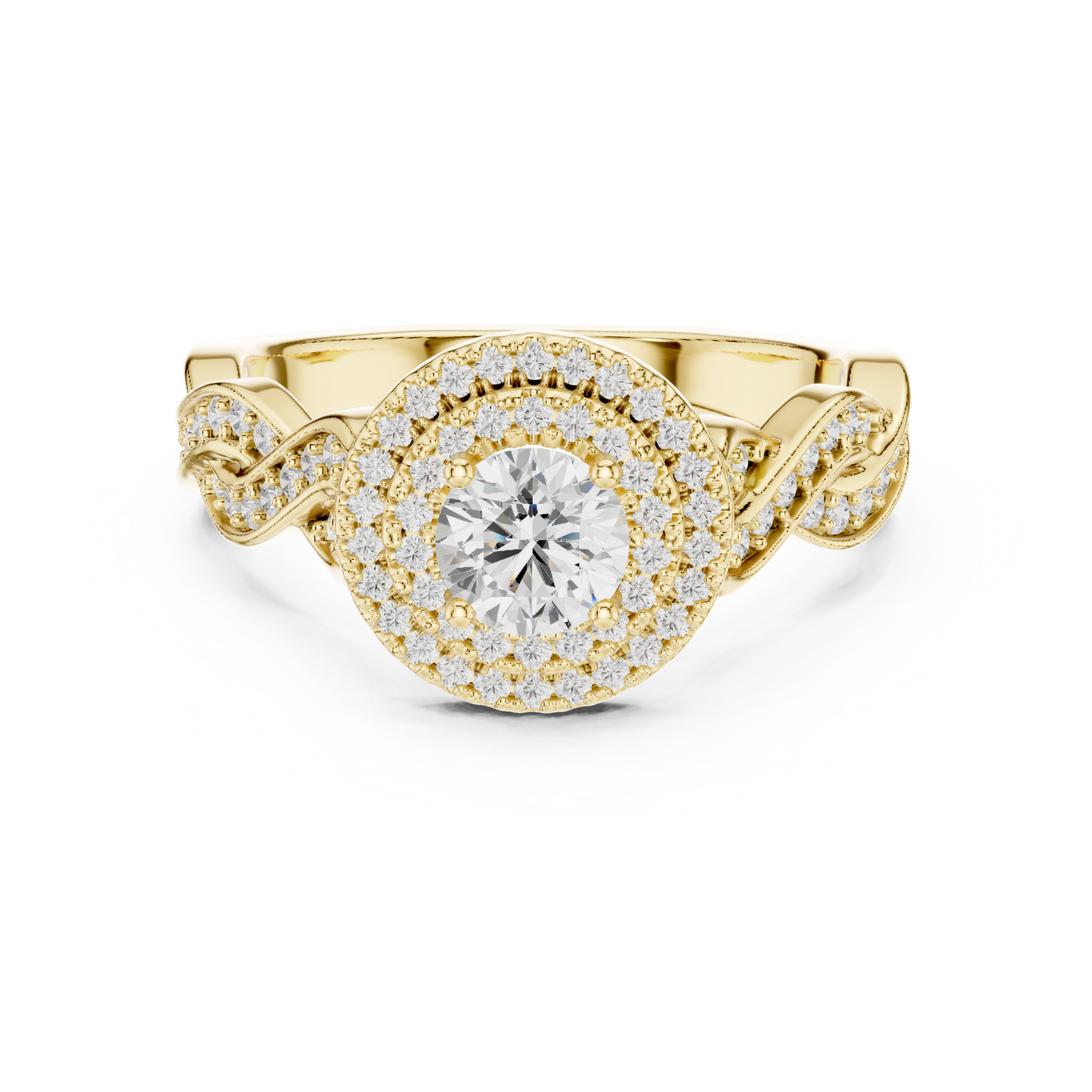 Mixed Shape Lab Grown Diamond Halo Ring