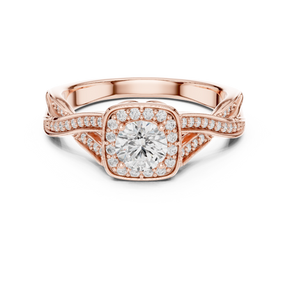 Mixed Shape Lab Grown Diamond Halo Ring