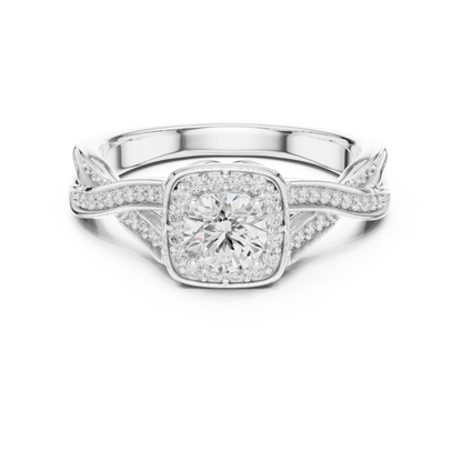 Mixed Shape Lab Grown Diamond Halo Ring