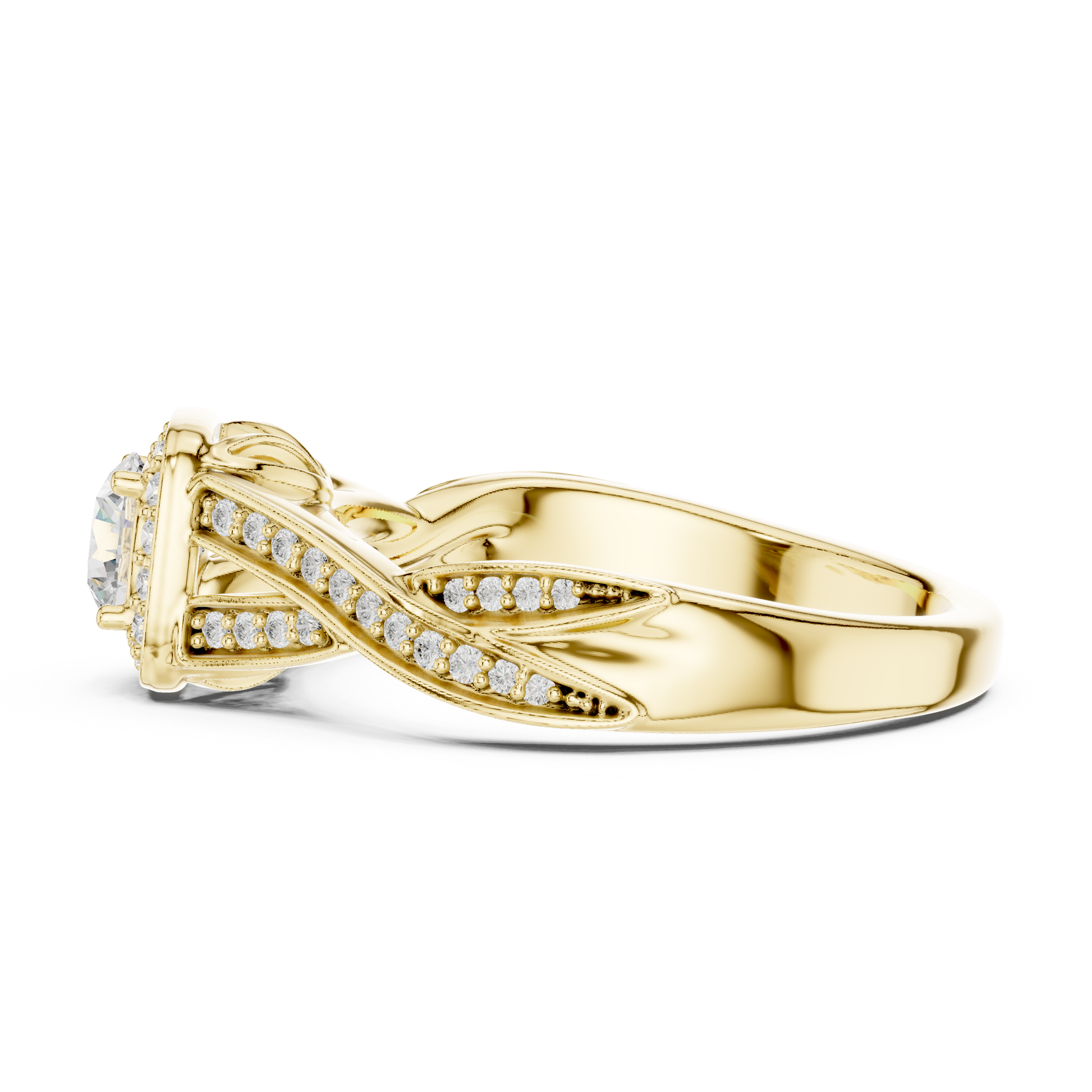 Mixed Shape Lab Grown Diamond Halo Ring