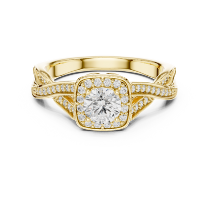 Mixed Shape Lab Grown Diamond Halo Ring