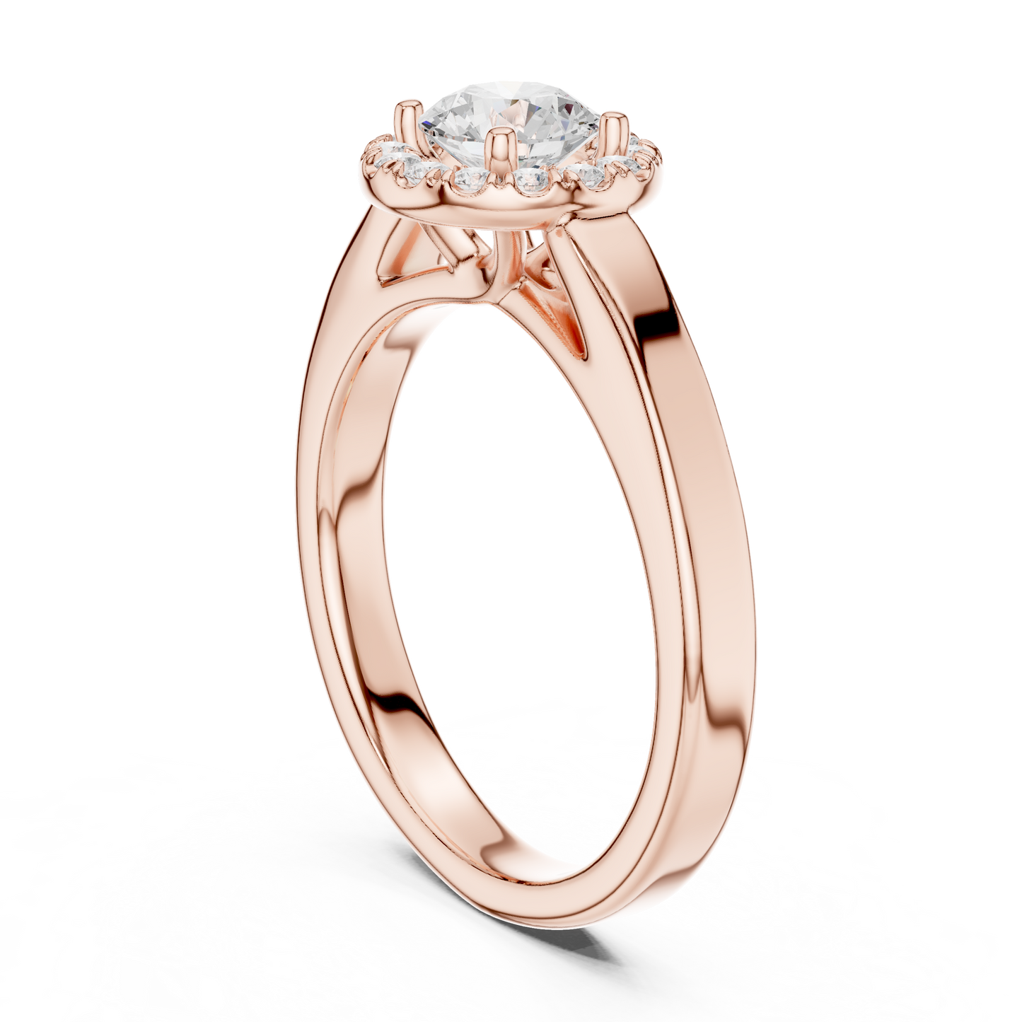 Round Solitaire Lab Grown Diamond Ring