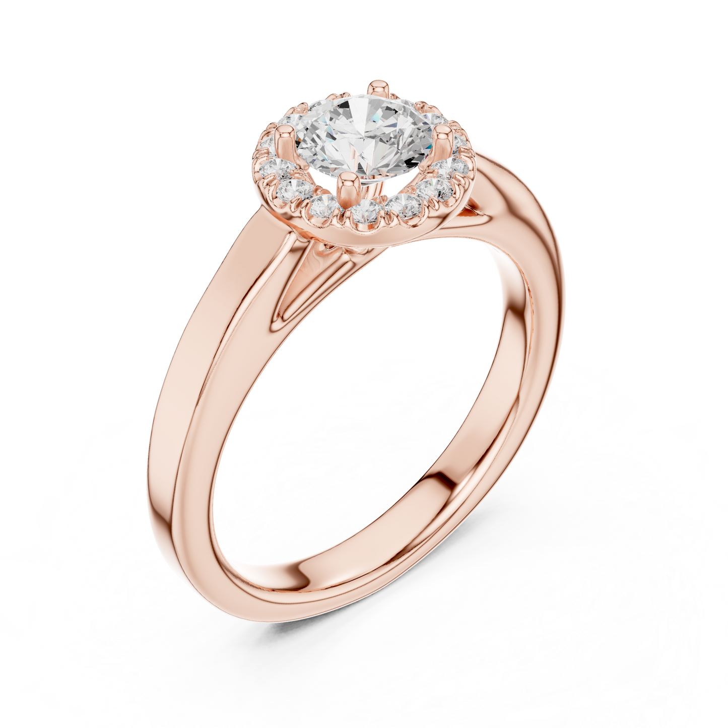 Round Solitaire Lab Grown Diamond Ring