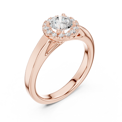 Round Solitaire Lab Grown Diamond Ring