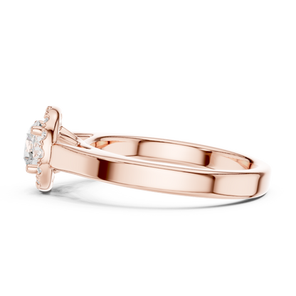 Round Solitaire Lab Grown Diamond Ring