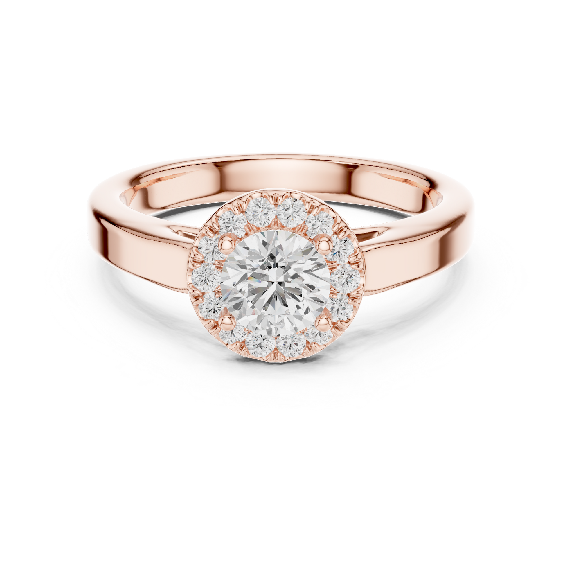 Round Solitaire Lab Grown Diamond Ring