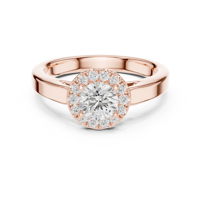 Round Solitaire Lab Grown Diamond Ring