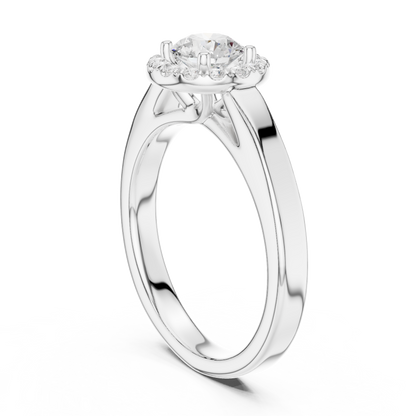 Round Solitaire Lab Grown Diamond Ring