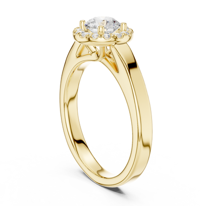 Round Solitaire Lab Grown Diamond Ring