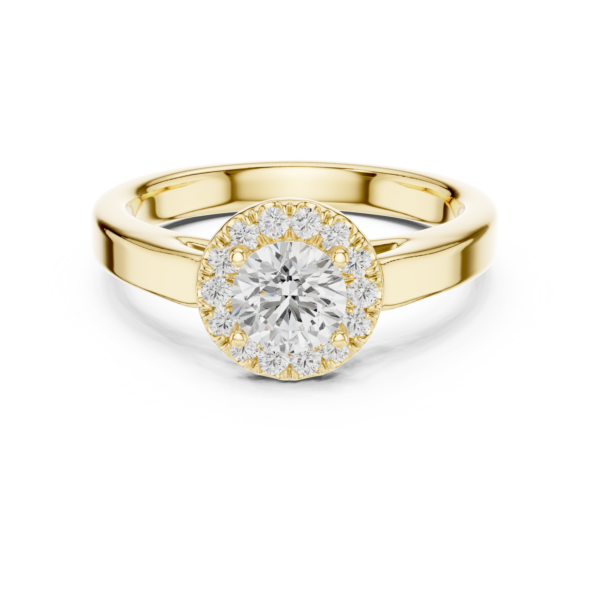 Round Solitaire Lab Grown Diamond Ring