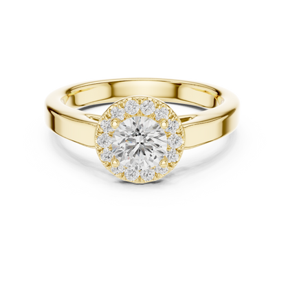 Round Solitaire Lab Grown Diamond Ring