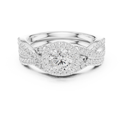 Emerald Solitaire Lab Grown Diamond Ring