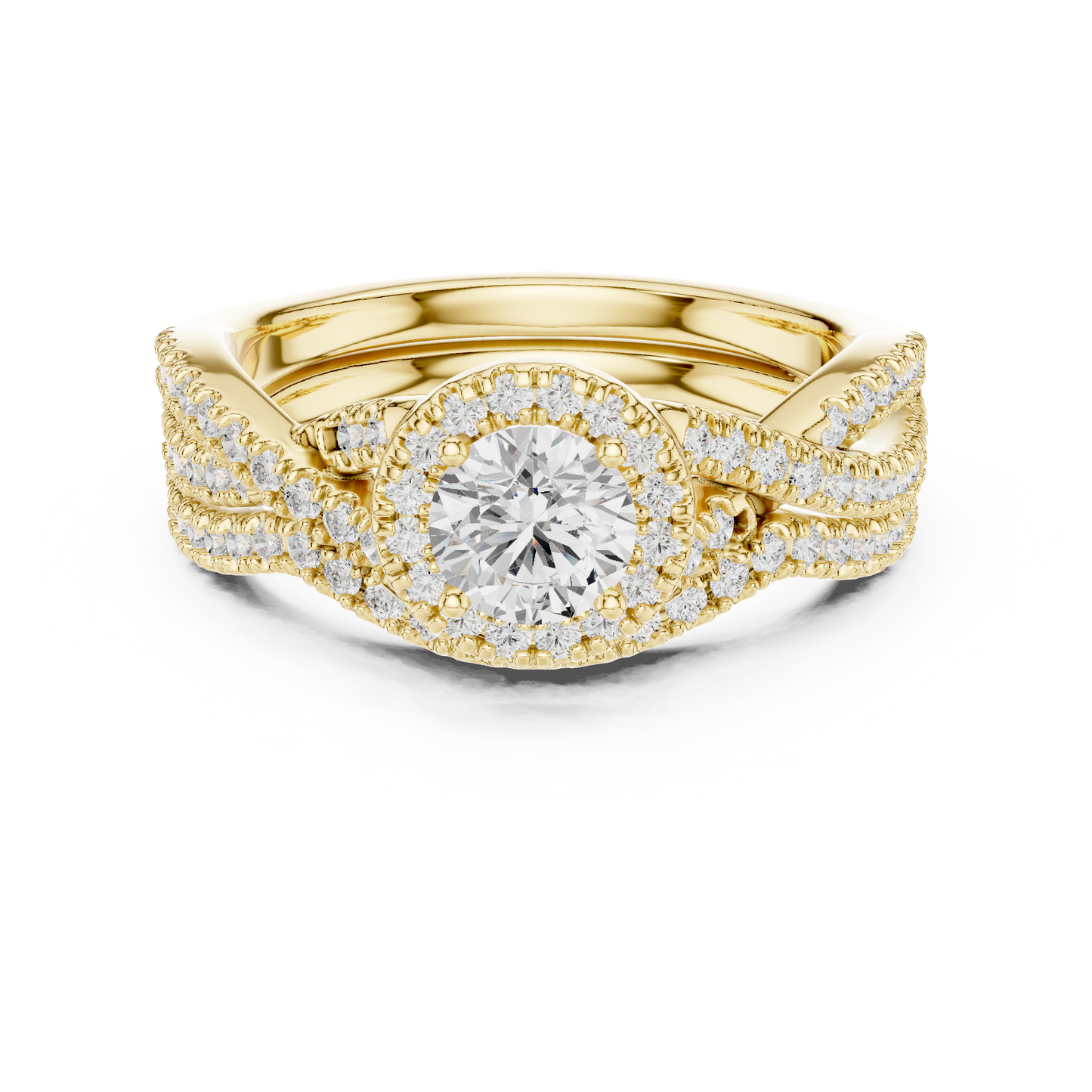 Emerald Solitaire Lab Grown Diamond Ring
