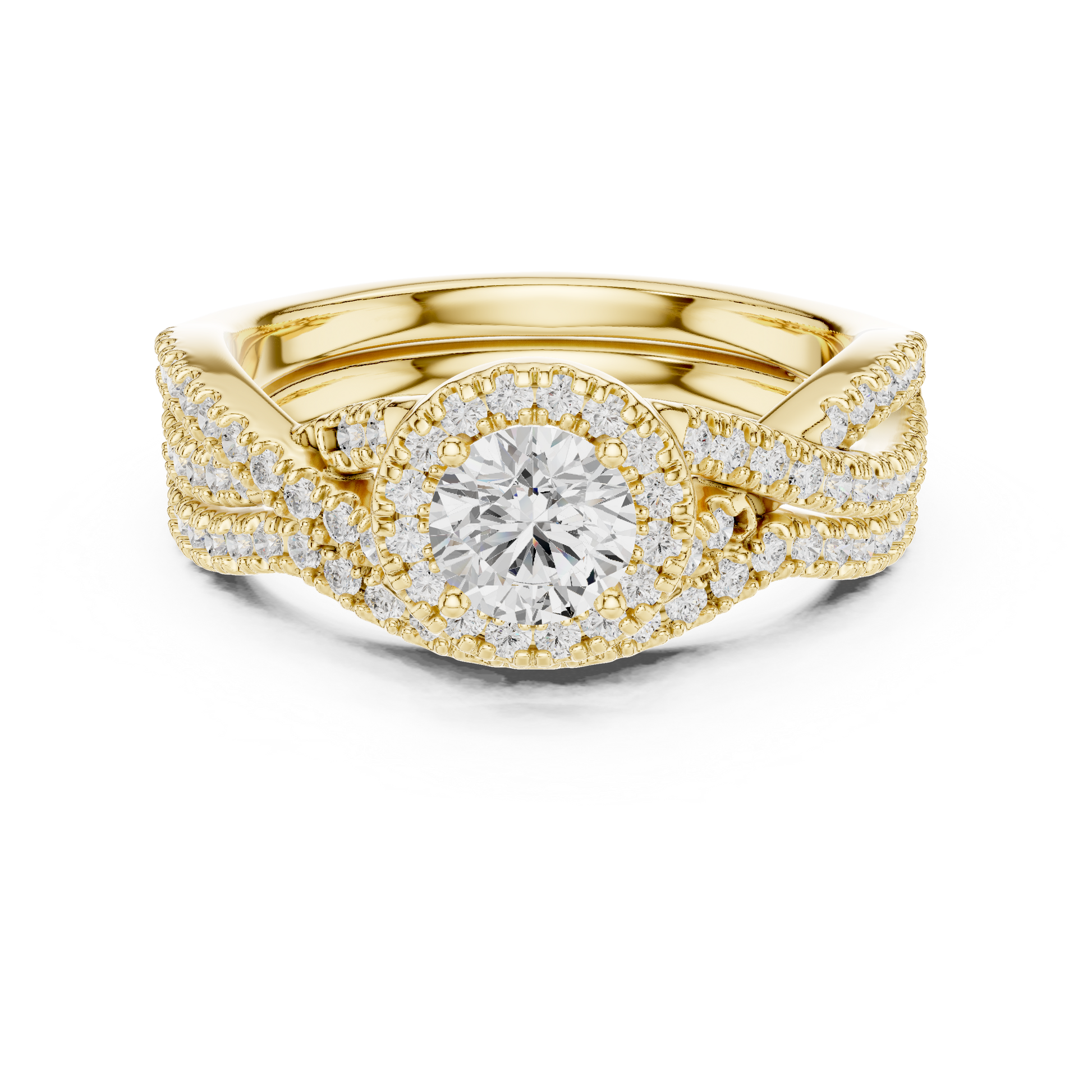 Emerald Solitaire Lab Grown Diamond Ring