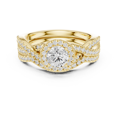 Emerald Solitaire Lab Grown Diamond Ring