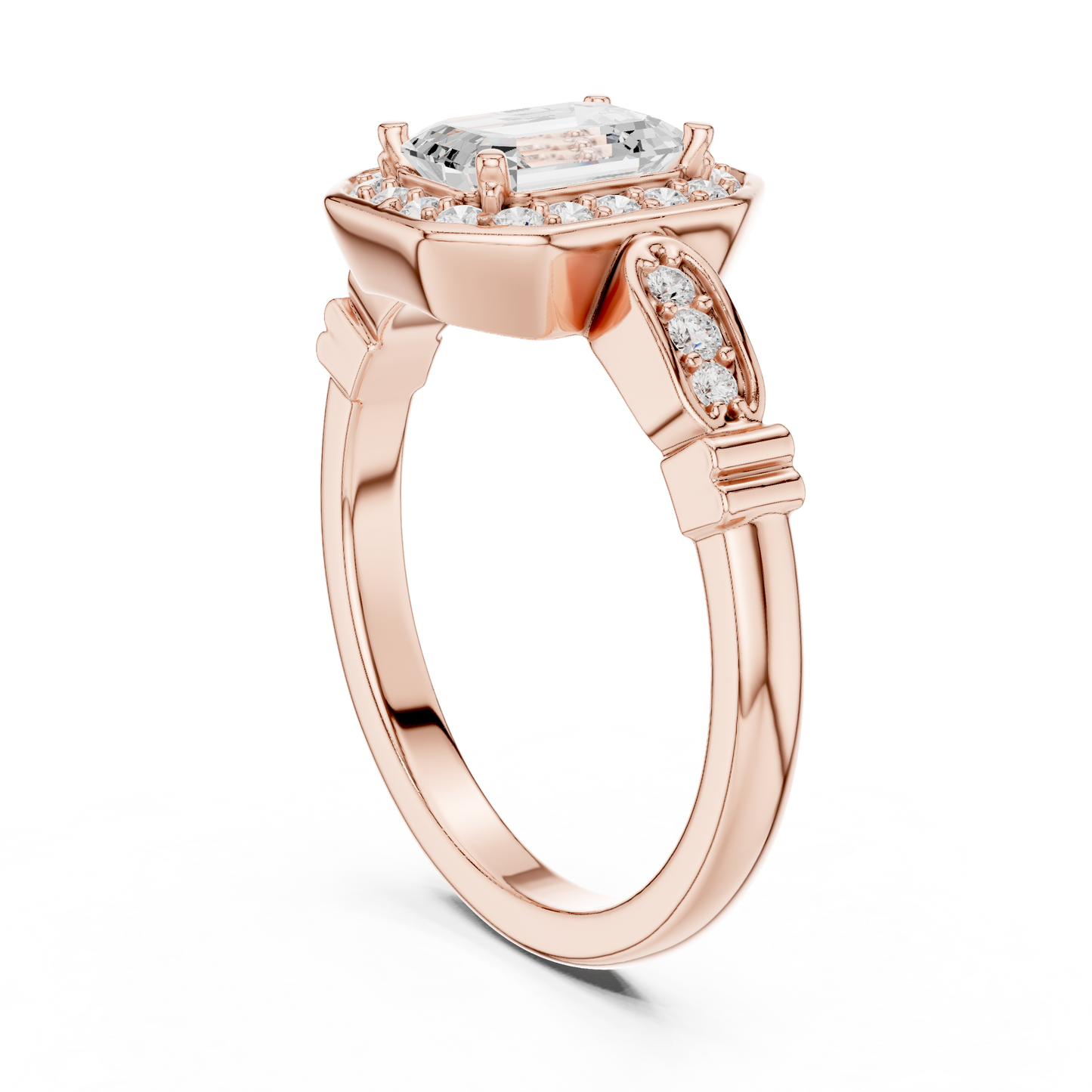 Cushion Solitaire Lab Grown Diamond Ring