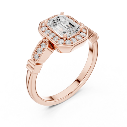 Cushion Solitaire Lab Grown Diamond Ring