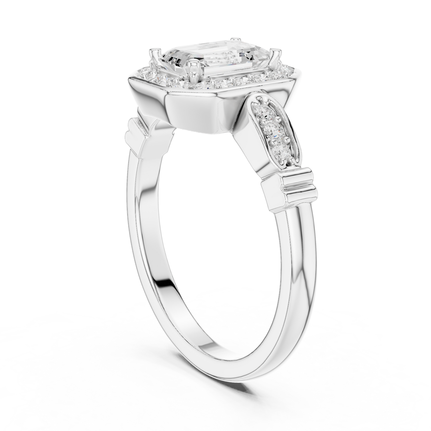 Cushion Solitaire Lab Grown Diamond Ring