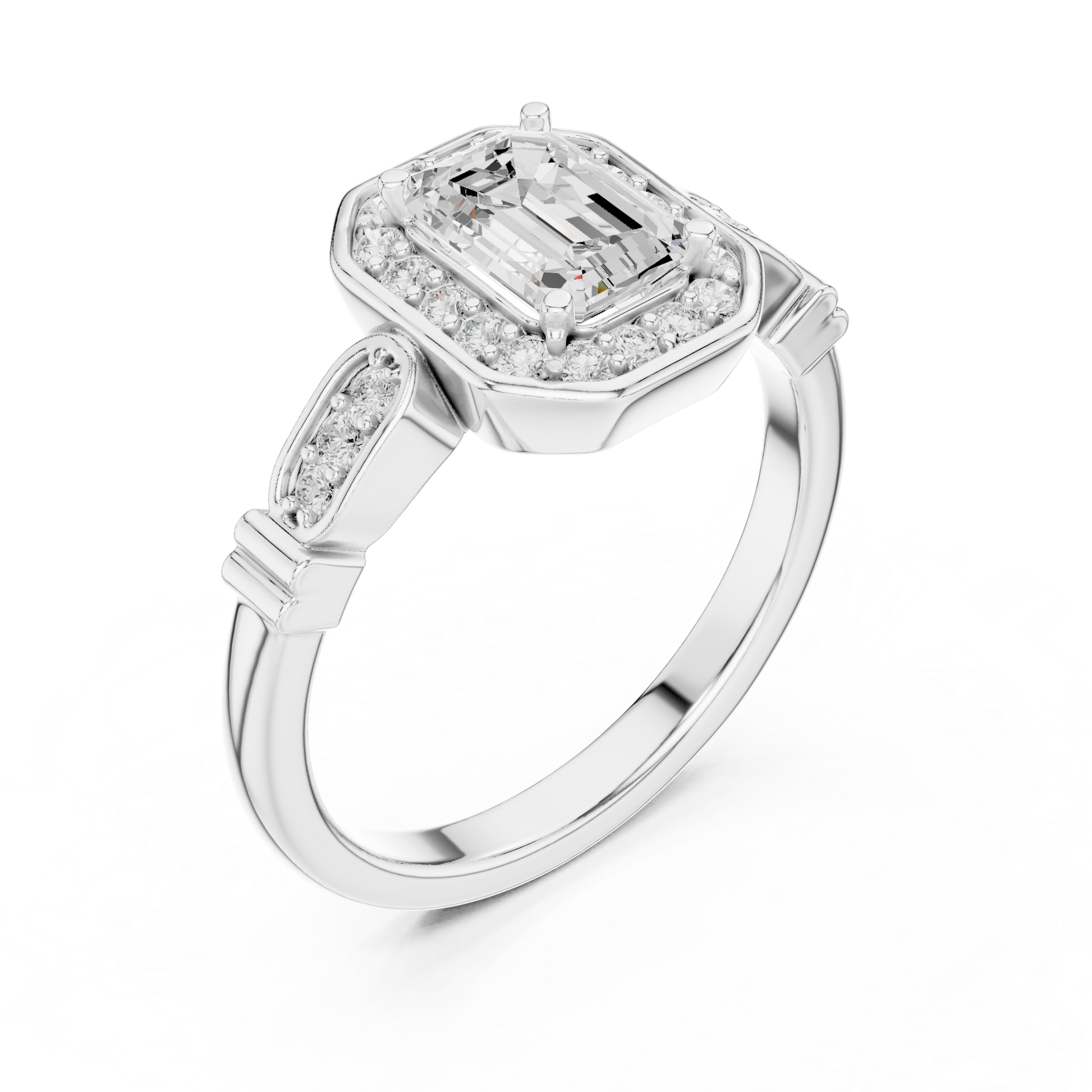 Cushion Solitaire Lab Grown Diamond Ring