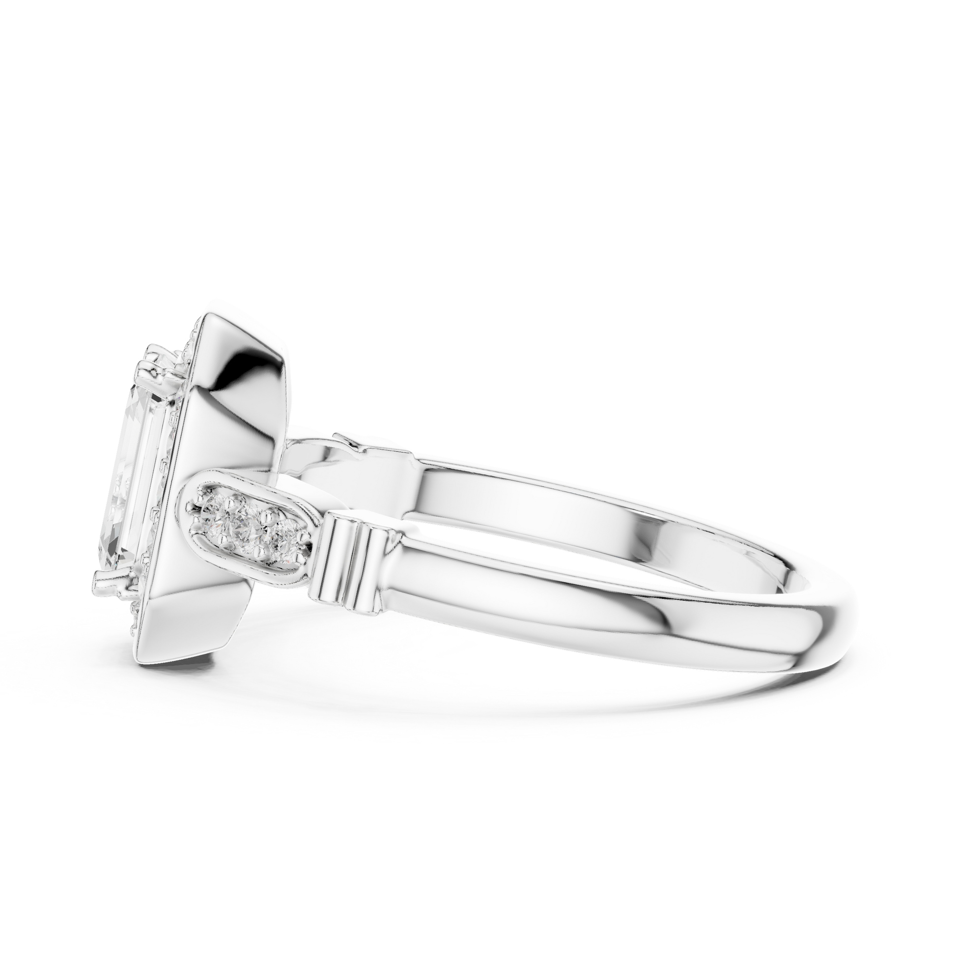 Cushion Solitaire Lab Grown Diamond Ring