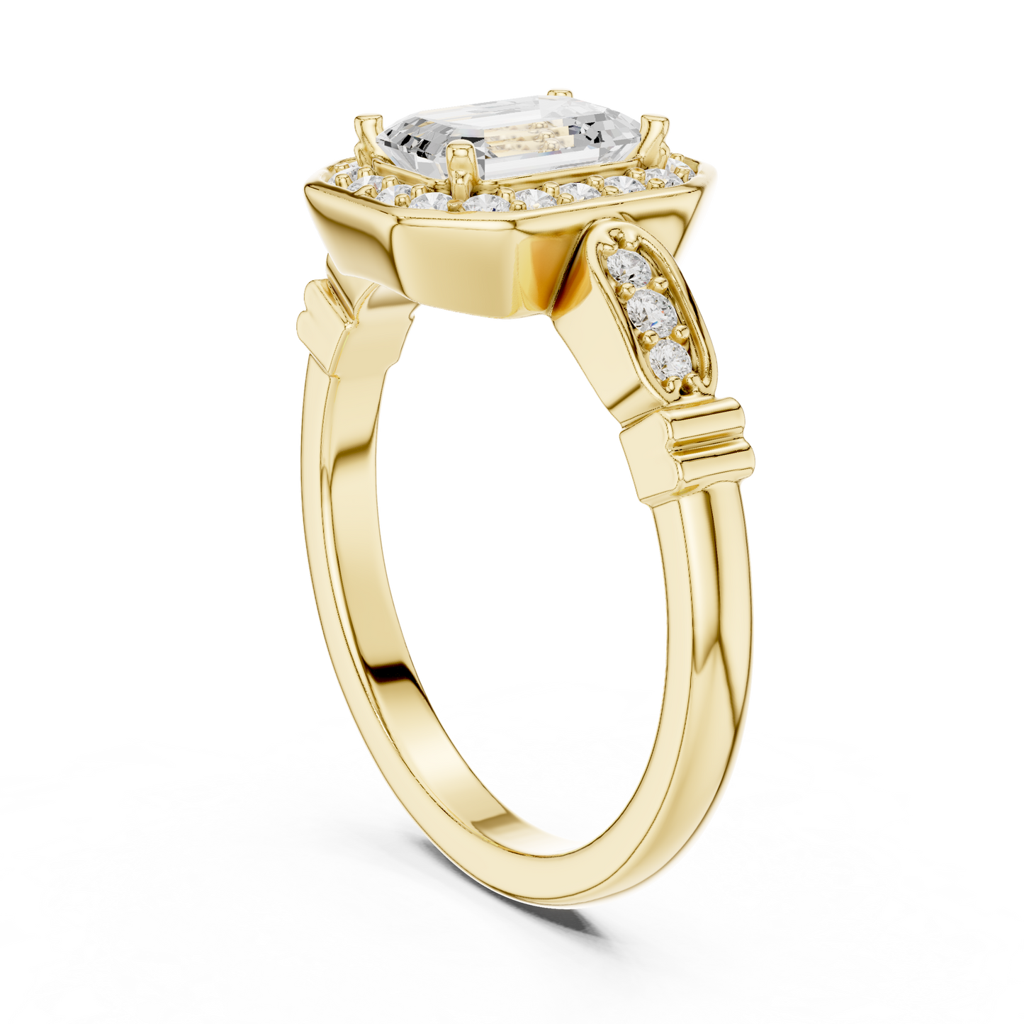 Cushion Solitaire Lab Grown Diamond Ring