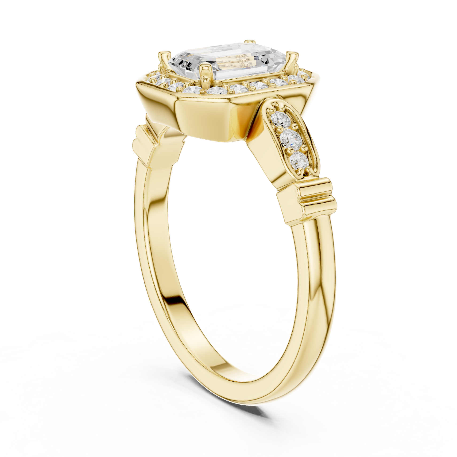 Cushion Solitaire Lab Grown Diamond Ring
